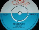 ANDY CAPP The Law 1970 UK 45 DUKE 1st Press  A/B MATRIXES   DU 69