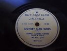 Cripple Clarence Lofton-Monkey Man Blues-Hot Jazz Club of America 78 RPM
