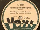 78tk-swing dance--12 inch- V-DISC 265 Duke Ellington Sam Donahue