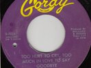 60s Motown Northern Soul THE DARNELLS too hurt to cry US 7