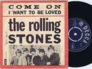 THE ROLLING STONES Come On Danish 45PS 1963 Red sleeve