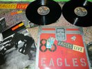 THE EAGLES : Eagles Live - Original 1980 UK double LP with poster VG/EX