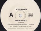 DAVID BOWIE 45:  MAGIC DANCE/MAGIC DANCE  AUSSIE PROMO  EMI RPS 20  M & M  1986
