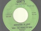 WDJ THE PRINCE OF SOUL - INVITATION TO LOVE / FUNKY LOVING - GENT'S YGB RECORDS