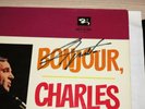 Charles Aznavour Signed LP - Bonjour/Original Autographed in VG+