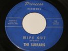 THE SURFARIS - Wipeout / Surfer Joe 45 Princess 50 DFS Long Version Surf VG+