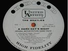 BEATLES  A HARD DAYS NIGHT UNITED ARTISTS PROMO WHITE LABEL UAL 3366