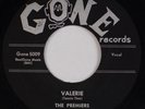 THE PREMIERS: Valerie / Is It A Dream GONE Doo Wop 70s? Repro 45 NM-