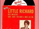LITTLE RICHARD HOLY MACKERAL R&B ROCKER BOPPER PICTURE SLEEVE PROMO 45 RPM