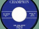 LITTLE IKE She Can Rock / Am I Losing You 45rpm Champion 1959 R&B screamer