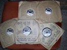 Five Edison Thick, 78 rpm Diamond Disc Records