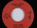Modern Soul Boogie 45 FIRST CLASS Havin' A Party CLEF HEAR