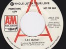 Canada Deep Soul / Funk 45 - LEE HURST - Whole Lotta Your Love / Saturday's Wild