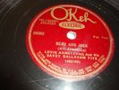 LOUIS ARMSTRONG - OKEH 78 RPM  - BEAU KOO JACK / MAHOGANY HALL STOMP - LISTEN
