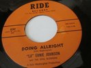 LIL ERNIE JOHNSON  NORTHERN SOUL R&B RIDE LBL DOING ALLRIGHT / LOVING YOU