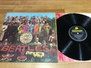 the Beatles sgt. Pepper lp mono first press flame inner wide spine