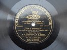 Russian 78rpm PANINA-CHERKASSKAJA `Pique Dame` (Tchaikovsky) G+T 1908