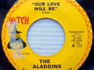 ALADDINS doo-wop on VG++ original WITCH 45 Our Love Will Be / Simple Simon D1105