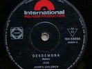 JOHNS CHILDREN DESDEMONA RARE 1967 AUST POLYDOR SINGLE MARC BOLAN T REX