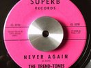 RARE West Coast Doo Wop THE TREND-TONES Never Again/This Is Love SUPERB 45 Hear