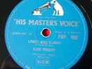 ELVIS PRESLEY lawdy miss clawdy / trying to get you HMV  78rpm rock n roll