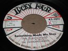 CHICAGO DOO WOP 45 - THE SWINGING HEARTS - SOMETHING MADE ME STOP - LUCKY FOUR