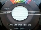 DAVEY JONES & group near-mint APT doowop COME ON AND LOVE ME LOVE YOUR WAY CT372