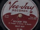 78-BLUES-BILLY BOY-PRISONER'S PLEA/ROCKIN' ITIS on VEE JAY