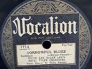 Vocalion 78 record sorrowful Blues By eddy and the sugarlou's fox trot