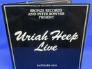 LP URIAH HEEP - LIVE /10 PAGE BOOKL./ GERMAN ISLAND PINK RIM *** 1st PRESSING **