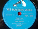ELVIS PRESLEY paralyzed / when my blue moon turns to gold HMV  78rpm rock n roll