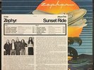 Zephyr Sunset Ride PROMO 1972 USA Warner Bros. LP Bio + Sticker