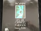 DEVY ERLIH PAGANINI 24 Caprices for violin solo 2 LP ADES 19003/4 Orig French Lp