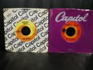 THE BEATLES Paperback Writer & Rain 1966 and 1969 Red Target Capitol Los Angeles