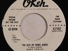 r&b rocker 45 RPM BABY CORTEZ You Give Me Heebie Jeebies OKEH VG++ HEAR honey ba