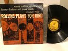 Sonny Rollins Plays For Bird Lp Prestige 7095 RVG Jazz Orig 1957 1st Press VG-