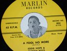 Blues 45 EDDIE HOPE & MANISH BOYS Lost Child / A Fool No More Marlin 70's Repro
