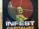 INFEST 2013 Original Show Poster CAPITALIST CASUALTIES CROSSED OUT SPAZZ SIEGE