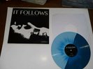 IT FOLLOWS Soundtrack by Disasterpeace Split Blue Splatter VINYL LP record
