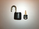Vintage Caterpillar Padlock With Key CAT ON TOP OF LOCK NOT ON SIDE Rare