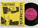 The Germs Lexicon Devil 7” 1978 LA Punk Slash X Black Flag KBD