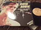 DAVID BOWIE autograph MAXI LP 12' JOHN I'M ONLY DANCING signed live collectors
