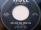 THE AVONS doowop strong VG+ HULL 45 OUR LOVE WILL NEVER END I'M SENDING S.O.S DL