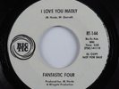 Crossover Soul 45 FANTASTIC FOUR I Love You Madly wlp HEAR