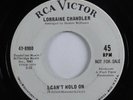 Northern Soul 45 LORRAINE CHANDLER I Can't Hold On RCA VICTOR promo HEAR