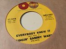 Singin' Sammy Ward 45 Everybody Knew It/Big Joe Moe Tamla Rare Northern Soul NM-
