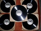 Five Edison Thick, 78 rpm Diamond Disc Records
