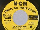 Garage Soul Mod Rocker PROMO 45 The Revengers The batman Theme on MGM HEAR M-