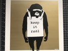 Banksy DJ DM Dangermouse Keep It Real 12in Record Art Limited #93/1000 Gold