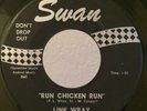 Rockabilly 45 Link Wray Run Chicken Run on Swan HEAR VG+